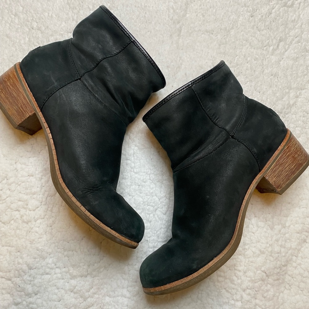 UGG Darling Black Suede Booties 8